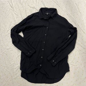 Uniqlo Midnight Black Long Sleeve Shirt
